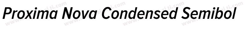 Proxima Nova Condensed Semibold字体转换